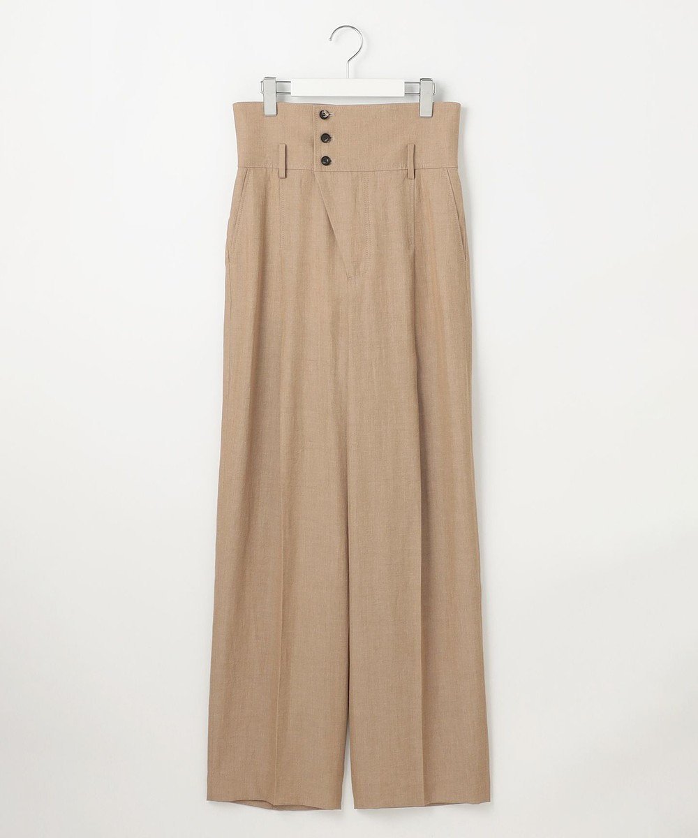 【23区/NIJYUSANKU】の【GOLD LABEL】ナチュラルシャンブレー タックパンツ 人気、トレンドファッション・服の通販 founy(ファニー) 　ファッション　Fashion　レディースファッション　Fashion for Women　パンツ　Pants & Trousers　エレガント 上品　Elegant　春　Spring　秋　Autumn　カッティング　Cutting Detail　シャンブレー　Chambray, Denim-Like Fabric　シンプル　Simple, Minimal　ジャケット　Jacket, Outerwear　セットアップ　Set-Up, Coordinated Outfit　タンブラー　Tumbler, Travel Mug　フォルム　Silhouette, Form　フロント　Front, Front Design　リュクス　Luxury, Elegant, High-End, Chic　S/S・春夏　SS, Spring/Summer, Warm Season　おすすめ　Recommended / Our Picks　夏　Summer　2025年　2025　2025春夏・S/S　Spring/Summer 2025 SS25　 other-1|ID: prp329100004660312 ipo3291000000033725979
