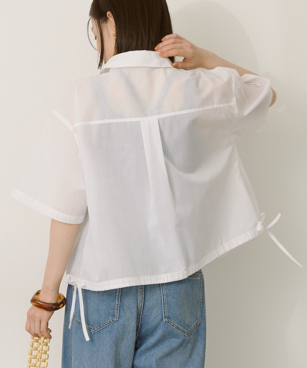 【アメリカンホリック/AMERICAN HOLIC】のT/Rキュプラ ドロストヘムシャツ 人気、トレンドファッション・服の通販 founy(ファニー) 　ファッション　Fashion　レディースファッション　Fashion for Women　トップス・カットソー　Cut & Sew Tops　シャツ・ブラウス・オフィスカジュアル　Elegant Blouses & Button-Ups　おすすめ　Recommended / Our Picks　キュプラ　Cupro, Eco Fabric　ボトム　Bottoms, Lower Wear　ポケット　Pocket, Pocket Detail　ロング　Long, Long-Length　ワイド　Wide, Wide Fit　夏　Summer　春　Spring　S/S・春夏　SS, Spring/Summer, Warm Season　 other-1|ID: prp329100004660331 ipo3291000000033726050