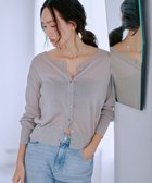 【トック/TOQUE】の〈大草直子さんアドバイザー〉シルク×コットンニットショートカーディガン グレー|ID: prp329100004660339 ipo3291000000033726088