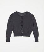 【トック/TOQUE】の〈大草直子さんアドバイザー〉シルク×コットンニットショートカーディガン チャコールグレー|ID: prp329100004660339 ipo3291000000033726090