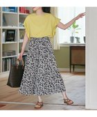 【エニー/ANY】の【洗濯機可能・ウエストゴム】リラックススカーチョ オフベース×ブラックプリント|ID: prp329100004660409 ipo3291000000034317656