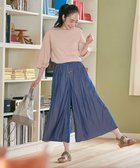 【エニー/ANY】の【洗濯機可能・ウエストゴム】リラックススカーチョ シャンブレーネイビー|ID: prp329100004660409 ipo3291000000034317657