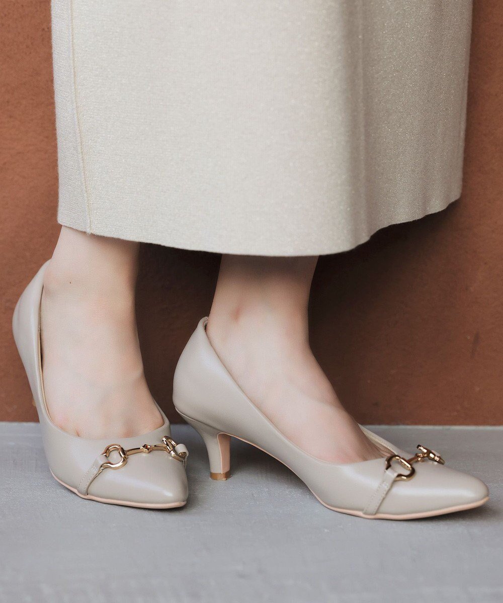 【エニィ スィス/any SiS】の【22.5～24.5cm】ビット付き パンプス インテリア・キッズ・メンズ・レディースファッション・服の通販 founy(ファニー) 　ファッション　Fashion　レディースファッション　Fashion for Women　クッション　Cushion, Throw Pillow　セレモニー　Ceremony　エレガント 上品　Elegant　新作・新入荷　New Arrivals / New In　グレージュ|ID: prp329100004660411 ipo3291000000033800183