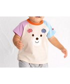 【ミキハウスホットビスケッツ/MIKI HOUSE HOT BISCUITS / KIDS】の【70-110cm】 顔ドン ラグラン半袖Tシャツ 人気、トレンドファッション・服の通販 founy(ファニー) ファッション Fashion キッズファッション Fashion for Kids トップス・カットソー Cut & Sew Tops おすすめ Recommended / Our Picks カットソー Cut and Sewn Top ギンガム Gingham, Gingham Fabric スリーブ Sleeve, Long Sleeve / Short Sleeve チェック Check, Plaid, Tartan ベビー Baby, Babywear ロンパース Romper, Jumpsuit 人気 Popular, Best Seller 半袖 Short Sleeve, Half Sleeve 夏 Summer 春 Spring S/S・春夏 SS, Spring/Summer, Warm Season thumbnail アイボリー|ID: prp329100004660431 ipo3291000000033726493