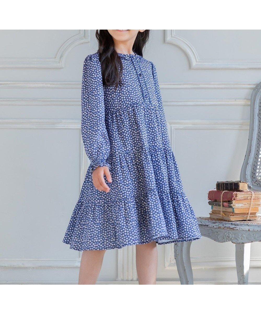 【組曲 / KIDS/KUMIKYOKU】の【110-140㎝】Tiny Rose ワンピース 人気、トレンドファッション・服の通販 founy(ファニー) 　ファッション　Fashion　キッズファッション　Fashion for Kids　ワンピース　Dresses　プリント　Print, Printed Pattern　ラベンダー　Lavender　楽ちん　Easy Fit, Comfortable　秋　Autumn　A/W・秋冬　Autumn/Winter　 other-1|ID: prp329100004660432 ipo3291000000033726494