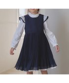 【エニィ/ANY / KIDS】のシフォン プリーツ ワンピース ネイビー|ID: prp329100004660442 ipo3291000000034377256