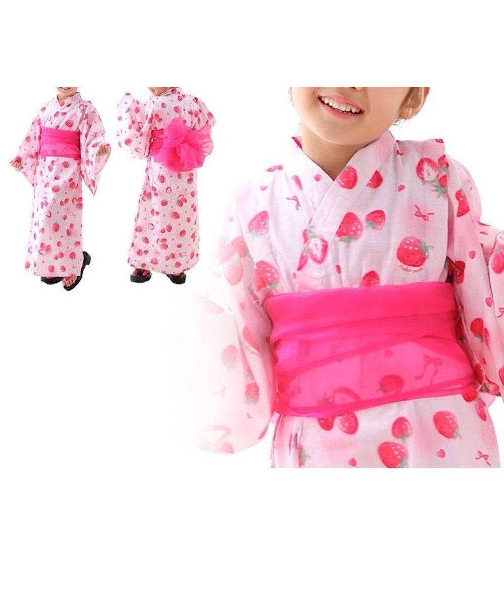 【マザーガーデン/Mother garden / KIDS】のマザーガーデン 2024 ワンピース 浴衣 《野いちご 水彩柄》 100/110/120/130/140 インテリア・キッズ・メンズ・レディースファッション・服の通販 founy(ファニー) 　ファッション　Fashion　キッズファッション　Fashion for Kids　春　Spring　ガーデン　Garden, Gardening　キャラクター　Character, Licensed Characters　タンブラー　Tumbler, Travel Mug　水着　Swimsuit, Swimwear　S/S・春夏　SS, Spring/Summer, Warm Season　夏　Summer　野いちご水彩柄|ID: prp329100004660458 ipo3291000000033726584
