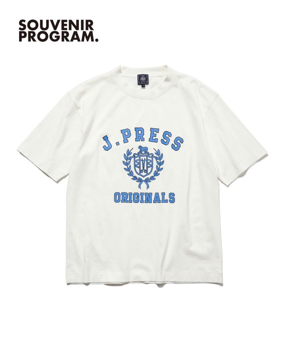 【ジェイ プレス/J.PRESS / MEN】の【J.PRESS ORIGINALS】【UNISEX】Cotton Jersey CRST Logo T-shirt 人気、トレンドファッション・服の通販 founy(ファニー) 　ファッション　Fashion　レディースファッション　Fashion for Women　トップス・カットソー　Cut & Sew Tops　シャツ・ブラウス・オフィスカジュアル　Elegant Blouses & Button-Ups　ロングTシャツ・Tシャツ　Longline T-Shirts & Tees　カットソー・ベーシックTシャツ　Cut-and-Sewn Tops / Stretch Tees & Basics　春　Spring　カットソー　Cut and Sewn Top　バランス　Balance, Style Balance　フォルム　Silhouette, Form　ベーシック　Basic, Essential　ユニセックス　Unisex, Genderless　リラックス　Relax, Relaxed Fit　S/S・春夏　SS, Spring/Summer, Warm Season　夏　Summer　エレガント 上品　Elegant　 other-1|ID: prp329100004660463 ipo3291000000033800206