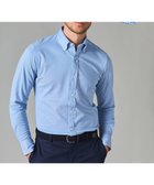 【五大陸/gotairiku / MEN】の【吸水速乾】クールマックス鹿の子 ビズシャツ_ボタンダウン サックスブルー系|ID: prp329100004660504 ipo3291000000034355055