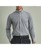 【五大陸/gotairiku / MEN】の【吸水速乾】クールマックス鹿の子 ビズシャツ_ボタンダウン ライトグレー系|ID: prp329100004660504 ipo3291000000034355056