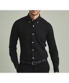 【五大陸/gotairiku / MEN】の【吸水速乾】クールマックス鹿の子 ビズシャツ_ボタンダウン ブラック系|ID: prp329100004660504 ipo3291000000034355058