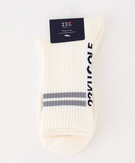 【23区 ゴルフ/23区GOLF / MEN】の【MEN】ロゴライン 18センチ丈ソックス 人気、トレンドファッション・服の通販 founy(ファニー) ファッション Fashion メンズファッション Fashion for Men シューズ・靴 Shoes スポーティ Sporty, Casual Athletic ソックス Socks, Hosiery ベーシック Basic, Essential |ID:prp329100004660506