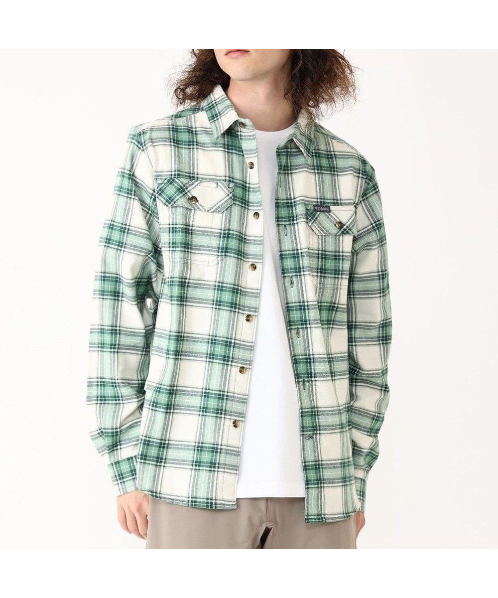 【コロンビア/Columbia / MEN】のColumbia/ フレアガンストレッチフランネルシャツ /コロンビア インテリア・キッズ・メンズ・レディースファッション・服の通販 founy(ファニー) 　ファッション　Fashion　メンズファッション　Fashion for Men　トップス・カットソー　Cut & Sew Tops　メンズシャツ　Shirts　新作・新入荷　New Arrivals / New In　おすすめ　Recommended / Our Picks　アウトドア　Outdoor Clothing　クラシカル　Classical, Vintage-Inspired　クラシック　Classic, Timeless Style　ストレッチ　Stretch, Stretchy Fabric　チェック　Check, Plaid, Tartan　フラップ　Flap, Flap Pocket　ブロック　Block, Solid Block Pattern　ベーシック　Basic, Essential　ポケット　Pocket, Pocket Detail　ロング　Long, Long-Length　夏　Summer　S/S・春夏　SS, Spring/Summer, Warm Season　A/W・秋冬　Autumn/Winter　Rain Forest Two Lane Tartan|ID: prp329100004660541 ipo3291000000033727001