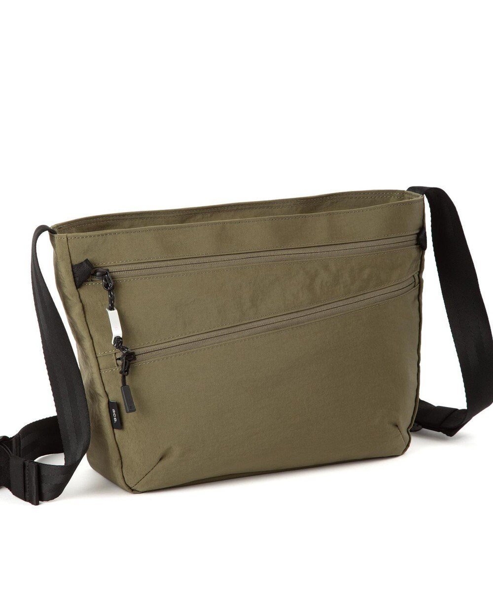 【エース バッグズ アンド ラゲッジ/ACE BAGS & LUGGAGE / MEN】のace. ファルテライト ショルダーバッグ A4サイズ 17893 エース インテリア・キッズ・メンズ・レディースファッション・服の通販 founy(ファニー) 　ファッション　Fashion　メンズファッション　Fashion for Men　バッグ　Bags　アウトドア　Outdoor Clothing　軽量　Lightweight, Ultra Light　シンプル　Simple, Minimal　ダブル　Double, Double-Breasted　トラベル　Travel, Travel Gear　フロント　Front, Front Design　ポケット　Pocket, Pocket Detail　メンズ　Men's, Menswear　リュック　Backpack, Rucksack　ワッシャー　Washer, Crinkled Finish　再入荷　Restock / Back in Stock　スーツケース キャリーケース　Suitcase / Carry Case　カーキ|ID: prp329100004660545 ipo3291000000033727015