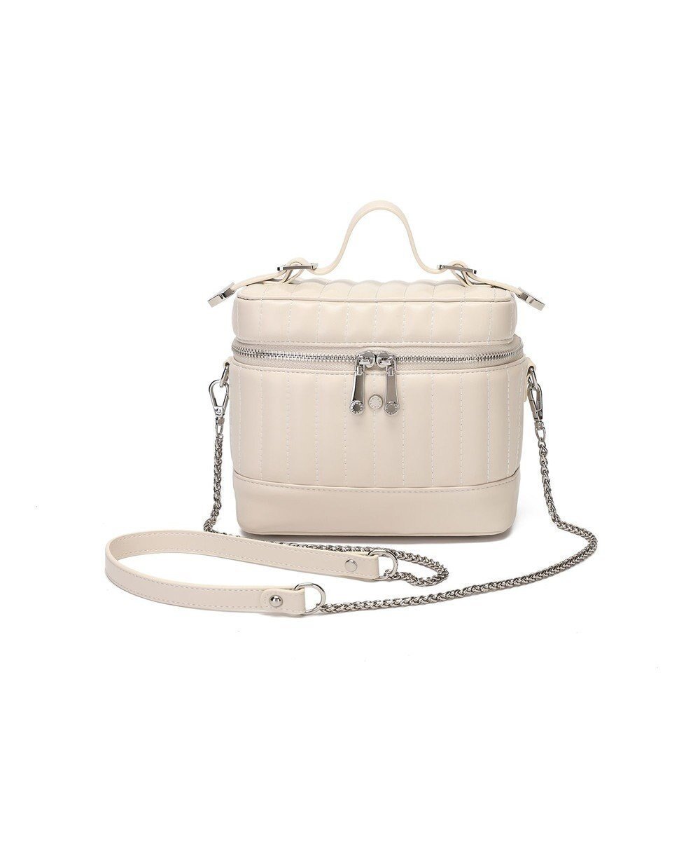 【スタイルコード/STYLE CODE】の【MERCURYDUO/マーキュリーデュオ】ストライプキルティング バニティミニショルダーバッグ インテリア・キッズ・メンズ・レディースファッション・服の通販 founy(ファニー) 　ファッション　Fashion　レディースファッション　Fashion for Women　バッグ　Bags　アクセサリー　Fashion Accessories　エレガント 上品　Elegant　キルティング　Quilted, Quilting　クラシック　Classic, Timeless Style　ショルダー　Shoulder, Shoulder Strap　ストライプ　Stripe, Striped Pattern　財布　Wallet, Purse　チェーン　Chain, Chain Strap　ハンカチ　Handkerchief, Hanky　ポーチ　Pouch, Small Case　再入荷　Restock / Back in Stock　2025年　2025　2025春夏・S/S　Spring/Summer 2025 SS25　アイボリー|ID: prp329100004660563 ipo3291000000034178015