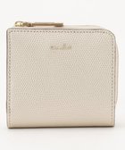 【エアリスト/airlist】の【コンパクト・上品】Lファスナー二つ折り財布 LUNA Metallic ルナメタリック シャンパンゴールド|ID: prp329100004660593 ipo3291000000033727354