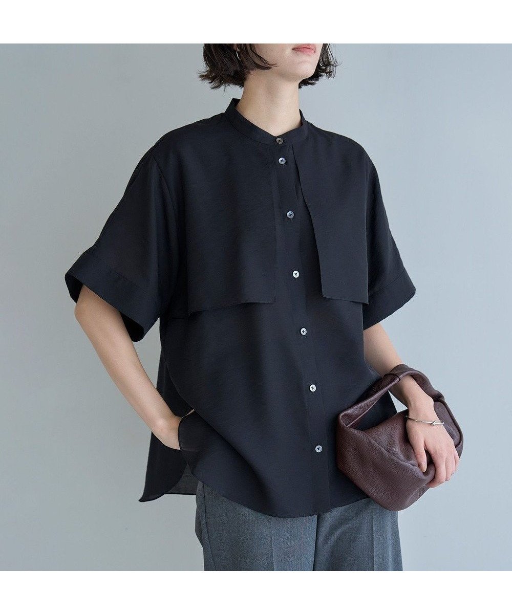 【アンフィーロ 自由区/UNFILO】の【洗える】シアーサテン ヨークブラウス 人気、トレンドファッション・服の通販 founy(ファニー) 　ファッション　Fashion　レディースファッション　Fashion for Women　トップス・カットソー　Cut & Sew Tops　シャツ・ブラウス・オフィスカジュアル　Elegant Blouses & Button-Ups　おすすめ　Recommended / Our Picks　ウォッシャブル　Machine Washable　オーガンジー　Organza Fabric　サテン　Satin, Glossy Fabric　シアー　Sheer, See-Through　スリット　Slit, Slit Detail　バランス　Balance, Style Balance　ボトム　Bottoms, Lower Wear　ヨーク　Yoke, Yoke Design　ワイド　Wide, Wide Fit　エレガント 上品　Elegant　洗える　Machine Washable　A/W・秋冬　Autumn/Winter　 other-1|ID: prp329100004660675 ipo3291000000033727607