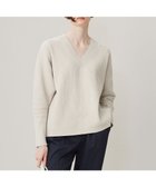 【アイシービー/iCB】の【洗える】コットンシェニール Vネックニット トープ系|ID: prp329100004660684 ipo3291000000033727646