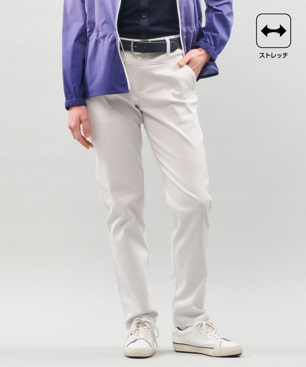 【23区 ゴルフ/NIJYUSANKU GOLF】の迷ったらこれ!【WOMEN】【ストレッチ】ハイパワーストレッチ ベーシックパンツ インテリア・キッズ・メンズ・レディースファッション・服の通販 founy(ファニー) ファッション Fashion レディースファッション Fashion for Women パンツ Pants & Trousers ストレッチ Stretch, Stretchy Fabric テーパード Tapered, Tapered Pants ベーシック Basic, Essential モチーフ Motif, Design Theme ロング Long, Long-Length 夏 Summer 定番 Standard, Basic Item 春 Spring S/S・春夏 SS, Spring/Summer, Warm Season ライトグレー系|ID: prp329100004660702 ipo3291000000035558134