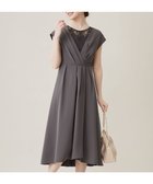 【エニィ スィス/any SiS】の【Lily Calin】カシュクールタック ドレス 人気、トレンドファッション・服の通販 founy(ファニー) ファッション Fashion レディースファッション Fashion for Women ワンピース Dresses フォーマル・パーティードレス・結婚式用ドレス Elegant & Casual Dresses スリーブ Sleeve, Long Sleeve / Short Sleeve ダブル Double, Double-Breasted ドレス Dress, One-Piece フィット Fit, Slim Fit フレア Flare, Flared フレンチ French, French Style フロント Front, Front Design レース Lace, Lace Fabric エレガント 上品 Elegant 夏 Summer 春 Spring S/S・春夏 SS, Spring/Summer, Warm Season thumbnail スレート|ID: prp329100004660710 ipo3291000000034282764