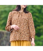【自由区/JIYU-KU】の【セットアップ対応・洗える】ドットプリント ブラウス 人気、トレンドファッション・服の通販 founy(ファニー) ファッション Fashion レディースファッション Fashion for Women トップス・カットソー Cut & Sew Tops シャツ・ブラウス・オフィスカジュアル Elegant Blouses & Button-Ups セットアップ Matching Sets レディーストップス・ブラウス Tops & Blouses / Assorted Women's Tops おすすめ Recommended / Our Picks ジャケット Jacket, Outerwear セットアップ Set-Up, Coordinated Outfit ドット Polka Dot, Dot Pattern ドレープ Drape, Draping Fabric ビンテージ Vintage, Retro Style フリル Frill, Ruffle プリント Print, Printed Pattern ランダム Random, Irregular 洗える Machine Washable A/W・秋冬 Autumn/Winter |ID:prp329100004660718