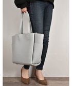 【ラ バガジェリー/LA BAGAGERIE】の【MONICA】収納いっぱいA4トート ライトグレー|ID: prp329100004660725 ipo3291000000035727830