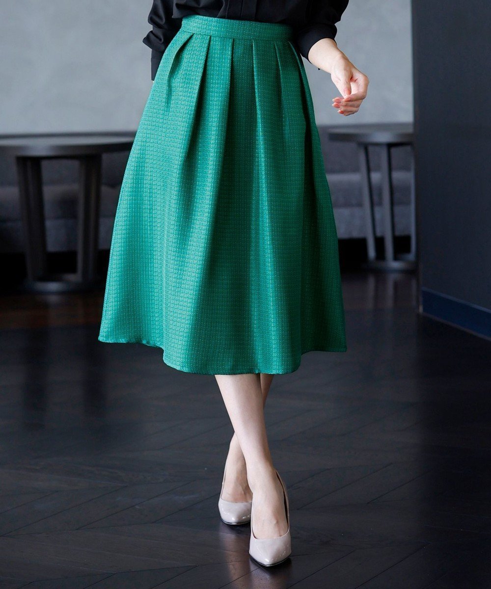 【ティアクラッセ/Tiaclasse】の【洗える】フレアツイードスカート インテリア・キッズ・メンズ・レディースファッション・服の通販 founy(ファニー) ファッション Fashion レディースファッション Fashion for Women スカート Skirts チュニック Tunic, Long Top ツイード Twill, Twill Weave ポケット Pocket, Pocket Detail 再入荷 Restock / Back in Stock 新作・新入荷 New Arrivals / New In 洗える Machine Washable A/W・秋冬 Autumn/Winter グリーン|ID: prp329100004660741 ipo3291000000034338203