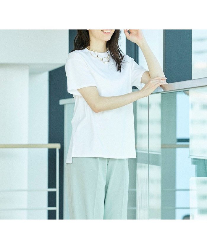 【カシヤマ/KASHIYAMA】の【抗菌消臭】クレンゼ Teeシャツ インテリア・キッズ・メンズ・レディースファッション・服の通販 founy(ファニー) https://founy.com/ ファッション Fashion レディースファッション Fashion for Women トップス・カットソー Cut & Sew Tops シャツ・ブラウス・オフィスカジュアル Elegant Blouses & Button-Ups ロングTシャツ・Tシャツ Longline T-Shirts & Tees カットソー・ベーシックTシャツ Cut-and-Sewn Tops / Stretch Tees & Basics カットソー Cut and Sewn Top シンプル Simple, Minimal ジャケット Jacket, Outerwear スリット Slit, Slit Detail ボトム Bottoms, Lower Wear 夏 Summer 抗菌 Antibacterial, Bacteria-Resistant 春 Spring S/S・春夏 SS, Spring/Summer, Warm Season |ID: prp329100004660742 ipo3291000000033727909