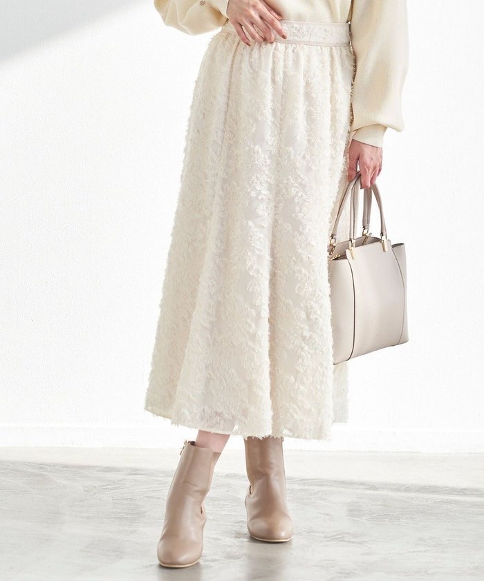 【エニィ スィス/any SiS】の【洗える】フェザーフラワージャカード スカート インテリア・キッズ・メンズ・レディースファッション・服の通販 founy(ファニー) https://founy.com/ ファッション Fashion レディースファッション Fashion for Women スカート Skirts ギャザー Gathered, Ruffled シフォン Chiffon, Lightweight Fabric ジャカード／ジャガード Jacquard, Woven Pattern トリミング Trimming, Decorative Edge フィット Fit, Slim Fit エレガント 上品 Elegant 洗える Machine Washable A/W・秋冬 Autumn/Winter |ID: prp329100004660743 ipo3291000000036115884