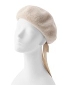 【ムーンバット/MOONBAT】のPAUL JOE ACCESSOIRES (ポールアンドジョー アクセソワ) バックリボン ベレー帽 ベージュ|ID: prp329100004660744 ipo3291000000034256394