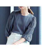 【ティアクラッセ/Tiaclasse】の【洗える】袖ドッキングリブニットトップス ブルー|ID: prp329100004660745 ipo3291000000033727926
