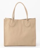 【アンビリオン/UNBILLION】のcachecache 丸手根革スクエアトートバッグ ベージュ|ID: prp329100004660753 ipo3291000000034263298