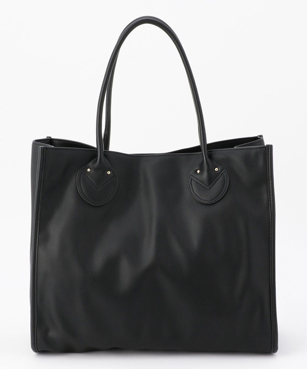 【アンビリオン/UNBILLION】のcachecache 丸手根革スクエアトートバッグ インテリア・キッズ・メンズ・レディースファッション・服の通販 founy(ファニー) 　ファッション　Fashion　レディースファッション　Fashion for Women　バッグ　Bags　アニマル　Animal Print　カラフル　Colorful Design　ハンド　Hand, Handmade　ベーシック　Basic, Essential　ミックス　Mix, Mixed Style　モチーフ　Motif, Design Theme　再入荷　Restock / Back in Stock　おすすめ　Recommended / Our Picks　ビジネス 仕事 通勤　Business / Work / Commuting　ブラック|ID: prp329100004660753 ipo3291000000034263300