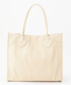 【アンビリオン/UNBILLION】のcachecache 丸手根革スクエアトートバッグ アイボリー|ID: prp329100004660753 ipo3291000000034263307