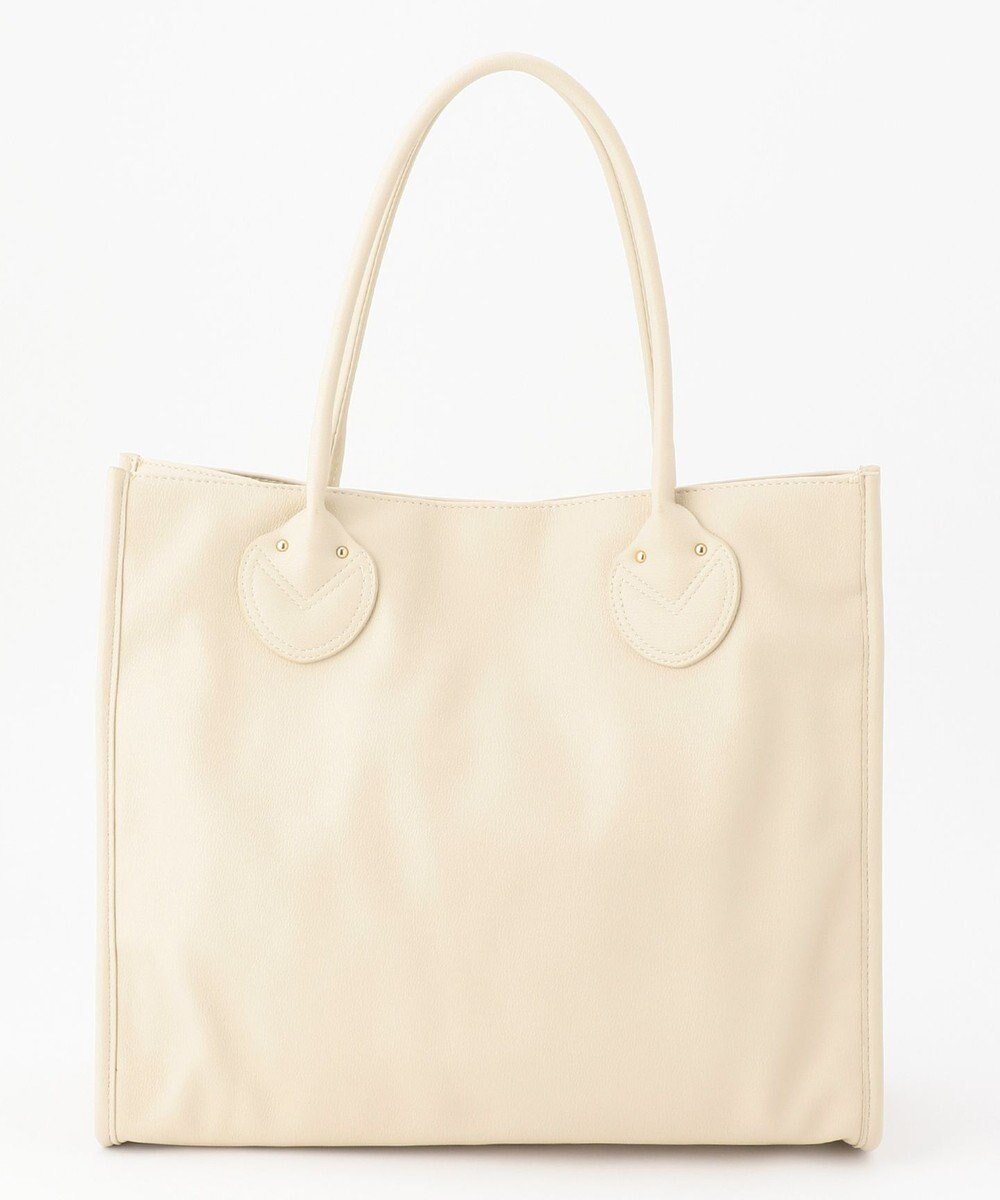 【アンビリオン/UNBILLION】のcachecache 丸手根革スクエアトートバッグ インテリア・キッズ・メンズ・レディースファッション・服の通販 founy(ファニー) 　ファッション　Fashion　レディースファッション　Fashion for Women　バッグ　Bags　アニマル　Animal Print　カラフル　Colorful Design　ハンド　Hand, Handmade　ベーシック　Basic, Essential　ミックス　Mix, Mixed Style　モチーフ　Motif, Design Theme　再入荷　Restock / Back in Stock　おすすめ　Recommended / Our Picks　ビジネス 仕事 通勤　Business / Work / Commuting　アイボリー|ID: prp329100004660753 ipo3291000000034263307