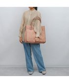 【アンビリオン/UNBILLION】のcachecache 丸手根革スクエアトートバッグ ピンク|ID: prp329100004660753 ipo3291000000034263315