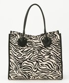 【アンビリオン/UNBILLION】のcachecache 丸手根革スクエアトートバッグ ゼブラ|ID: prp329100004660753 ipo3291000000034263318