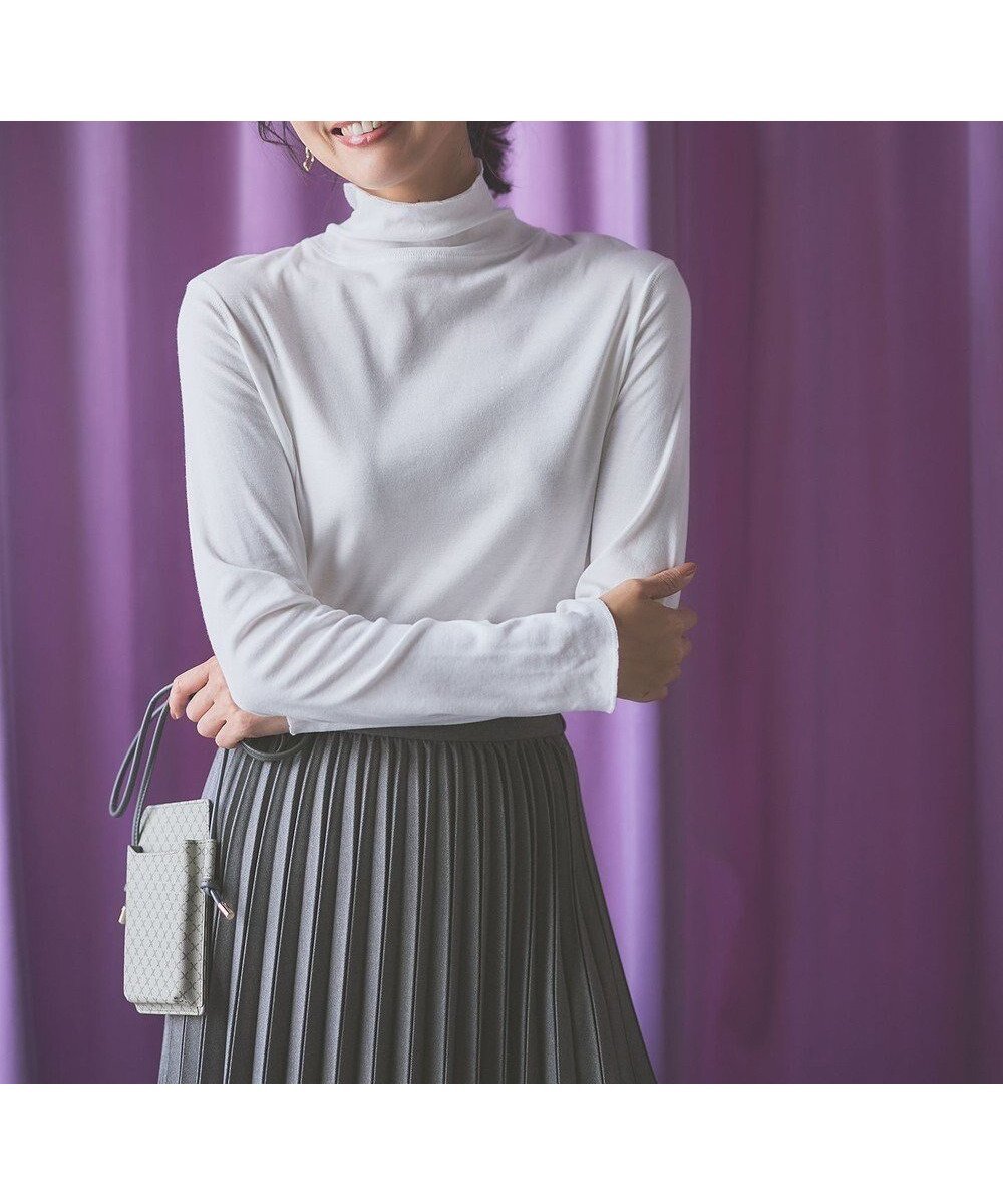 【エニー/ANY】の【洗濯機可】シアータートル インテリア・キッズ・メンズ・レディースファッション・服の通販 founy(ファニー) 　ファッション　Fashion　レディースファッション　Fashion for Women　トップス・カットソー　Cut & Sew Tops　シャツ・ブラウス・オフィスカジュアル　Elegant Blouses & Button-Ups　ロングTシャツ・Tシャツ　Longline T-Shirts & Tees　カットソー・ベーシックTシャツ　Cut-and-Sewn Tops / Stretch Tees & Basics　インナー　Innerwear　カットソー　Cut and Sewn Top　ジャケット　Jacket, Outerwear　スウェット / スエット　Sweatshirt, Sweatwear　テクスチャー　Texture, Textured Fabric　フィット　Fit, Slim Fit　ベーシック　Basic, Essential　エレガント 上品　Elegant　A/W・秋冬　Autumn/Winter　アイボリー系|ID: prp329100004660759 ipo3291000000033727994