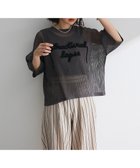 【グリーンパークス/Green Parks】のテープロゴ透かしニットプルオーバーⅡ Charcoal Gray|ID: prp329100004660767 ipo3291000000033728028