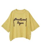 【グリーンパークス/Green Parks】のテープロゴ透かしニットプルオーバーⅡ Yellow|ID: prp329100004660767 ipo3291000000033728029