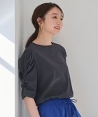 【エニー/ANY】の【接触冷感】シルケットスムース ツイストタックスリーブトップス チャコール|ID: prp329100004660771 ipo3291000000033728047