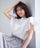 【エニー/ANY】の【シワになりにくい】ダブルフレアスリーブカットソー 人気、トレンドファッション・服の通販 founy(ファニー) ファッション Fashion レディースファッション Fashion for Women トップス・カットソー Cut & Sew Tops シャツ・ブラウス・オフィスカジュアル Elegant Blouses & Button-Ups ロングTシャツ・Tシャツ Longline T-Shirts & Tees カットソー・ベーシックTシャツ Cut-and-Sewn Tops / Stretch Tees & Basics 春 Spring カットソー Cut and Sewn Top 吸水 Absorbent, Quick-Dry ショルダー Shoulder, Shoulder Strap スリーブ Sleeve, Long Sleeve / Short Sleeve ダブル Double, Double-Breasted デニム Denim, Jeans Material フレア Flare, Flared S/S・春夏 SS, Spring/Summer, Warm Season 夏 Summer thumbnail オフ|ID: prp329100004660772 ipo3291000000035722371