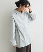 【クラフトスタンダードブティック/CRAFT STANDARD BOUTIQUE】のサイドベルトシャツ Blue Green|ID: prp329100004660779 ipo3291000000033728085