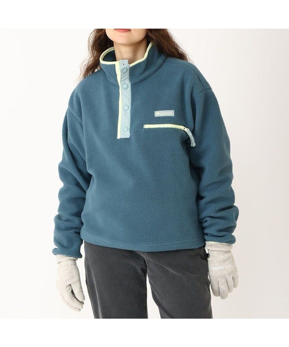 【コロンビア/Columbia】のColumbia/ ウィメンズヘルベチアII クロップドハーフスナップフリース /コロンビア インテリア・キッズ・メンズ・レディースファッション・服の通販 founy(ファニー) 　ファッション　Fashion　レディースファッション　Fashion for Women　トップス・カットソー　Cut & Sew Tops　アウトドア　Outdoor Clothing　インナー　Innerwear　クラシカル　Classical, Vintage-Inspired　ストレッチ　Stretch, Stretchy Fabric　ドローコード　Drawcord, Drawstring Cord　ハーフ　Half, Half-Length　フィット　Fit, Slim Fit　A/W・秋冬　Autumn/Winter　S/S・春夏　SS, Spring/Summer, Warm Season　おすすめ　Recommended / Our Picks　夏　Summer　Everblue、 Crushed Blue、 Citron Haze|ID: prp329100004660782 ipo3291000000033728098