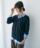 【イェッカ ヴェッカ/YECCA VECCA】のVネックスリットニット Black|ID: prp329100004660784 ipo3291000000033728105