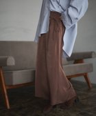【クラフトスタンダードブティック/CRAFT STANDARD BOUTIQUE】のダルサテンIラインスカート Brown|ID: prp329100004660791 ipo3291000000033728133