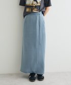 【クラフトスタンダードブティック/CRAFT STANDARD BOUTIQUE】のダルサテンIラインスカート Blue Green|ID: prp329100004660791 ipo3291000000033728135
