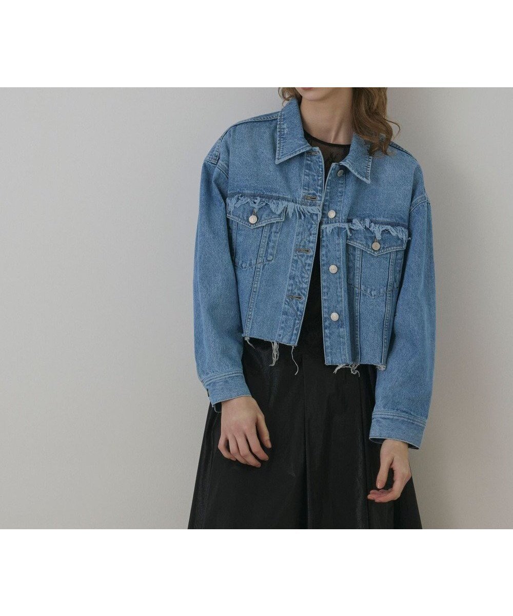 【グレース コンチネンタル/GRACE CONTINENTAL】のフリンジデニムジャケット 人気、トレンドファッション・服の通販 founy(ファニー) 　ファッション　Fashion　レディースファッション　Fashion for Women　アウター　Coat / Outerwear Collection　レディースジャケット・軽アウター　Jackets　デニムジャケット / カジュアルアウター　Denim Jackets　新作・新入荷　New Arrivals / New In　おすすめ　Recommended / Our Picks　ジャケット　Jacket, Outerwear　デニム　Denim, Jeans Material　フリンジ　Fringe, Tassel　ルーズ　Loose, Oversized　定番　Standard, Basic Item　A/W・秋冬　Autumn/Winter　 other-1|ID: prp329100004660803 ipo3291000000033832828