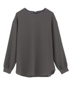 【イェッカ ヴェッカ/YECCA VECCA】のリブMIXジョーゼットブラウス Charcoal Gray|ID: prp329100004660806 ipo3291000000033728160