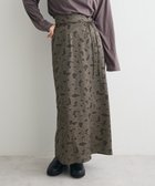 【クラフトスタンダードブティック/CRAFT STANDARD BOUTIQUE】のヒョウ柄プリントIラインスカート Gray|ID: prp329100004660810 ipo3291000000033728172